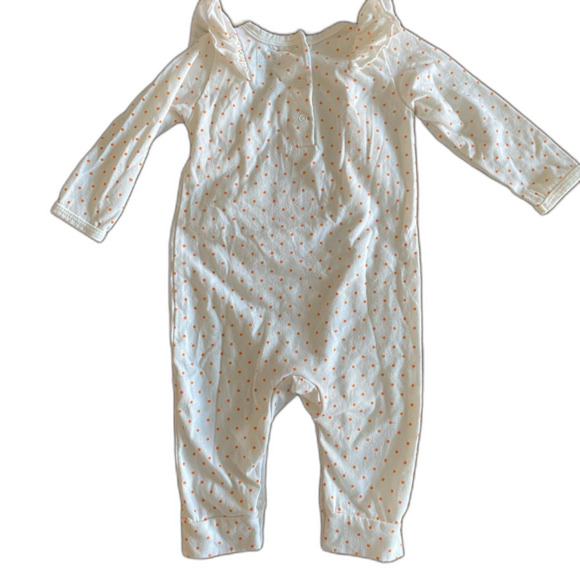Chick Pea Pumpkin Dot Romper Girls' 3-6 Months - Picture 2 of 7